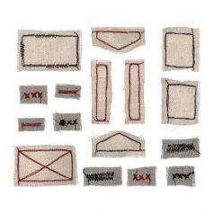   Díszítőelem , Stitched Scraps Basics / Tim Holtz Idea-ology -  (1 csomag)