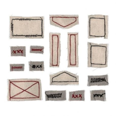 Díszítőelem , Stitched Scraps Basics / Tim Holtz Idea-ology -  (1 csomag)