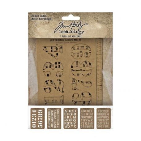 Papír Stencil , Stencil Cards / Tim Holtz Idea-ology -  (1 csomag)