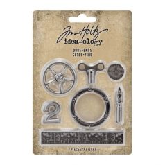   Fém díszítőelem , Odds and Ends / Tim Holtz Idea-ology -  (1 csomag)