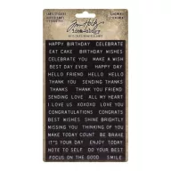   Díszítőelem , Label Stickers Sentiments / Tim Holtz Idea-ology -  (1 csomag)
