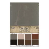   Papírkészlet 15*22 cm, Kraft-Stock Stack Neutral / Tim Holtz Idea-ology -  (24 lap)