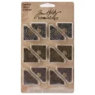   Díszítőelem , Corners / Tim Holtz Idea-ology -  (1 csomag)