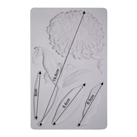 ReDesign with Prima szilikon öntőforma, 5x8 Inch Decor Mould / Grandeur Flora (1 db)