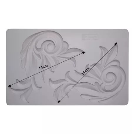 ReDesign with Prima szilikon öntőforma, 5x8 Inch Decor Mould /  Antique Scrolls (1 db)