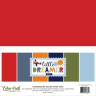   Papírkészlet 12", Echo Park Little Dreamer Boy / Solids Kit - Alapkarton (1 csomag)