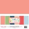 Papírkészlet 12", Echo Park Little Dreamer Girl / Solids Kit - Alapkarton (1 csomag)