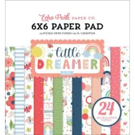   Papírkészlet 6", Echo Park Little Dreamer Girl / Paper Pads - Kétoldalas (24 lap)