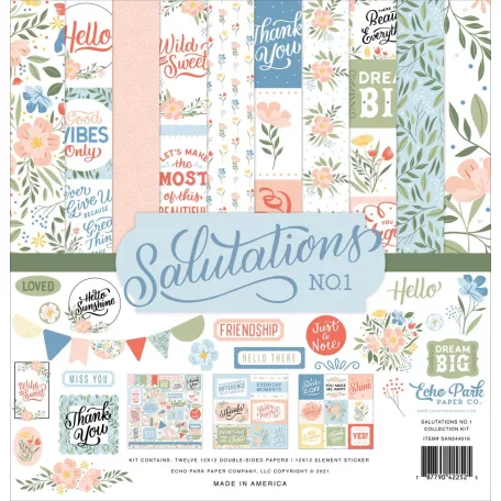 Echo Park Scrapbook Papírkészlet 12" (30 cm) Salutations No. 1 / Collection Kit (1 csomag)