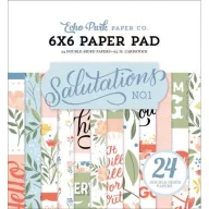   Papírkészlet 6", Echo Park Salutations No. 1 / Paper Pads - Kétoldalas (24 lap)