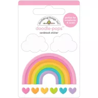   3D díszítőelem , Doodlebug Design / Lttle Garden - Doodle-Pops 3D Stickers (1 csomag)