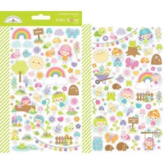   Matrica , Doodlebug Design / Fairy Garden - Mini Icons Sticker (1 ív)