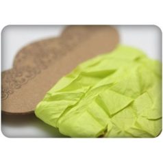 Szalag , Shabby ribbon / Lime, 10mm - 1m (1 db)