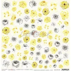   Kivágóív 12", Force of Gentleness, extras to cut Flowers XXVII / Craft O'Clock Mixed Media - Extras to cut (1 ív)