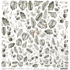   Kivágóív 12", Force of Gentleness, extras to cut Leaves XV / Craft O'Clock Mixed Media - Extras to cut (1 ív)