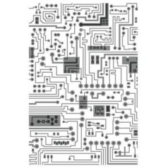   Dombornyomó mappa , Circuit 665372 Tim Holtz / Sizzix Multi-Level Textured Impressions Embossing Folder -  (1 csomag)