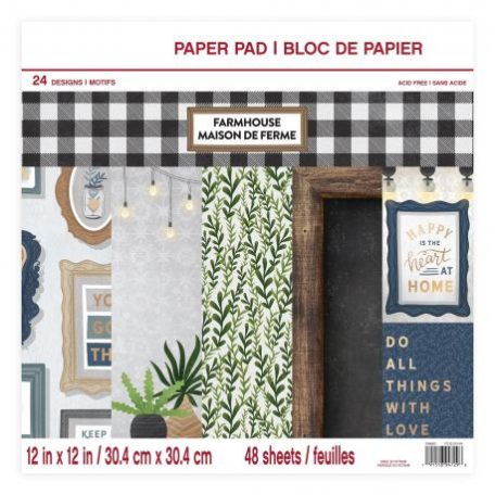 Papírkészlet 12", Craft Smith Paper Pad / Farmhouse -  (48 lap)