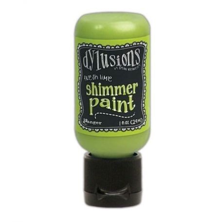 Gyöngyház akril festék , Dylusions shimmer paint / Fresh lime (1 db)