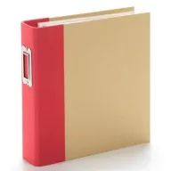   Simple Stories Album készlet 6"x8", SN@P! Binder / Red (1 csomag)