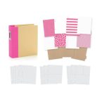Simple Stories Album készlet 6"x8" - SN@P! Binder - Pink (1 csomag)