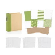   Simple Stories Album készlet 6"x8", SN@P! Binder / Green (1 csomag)