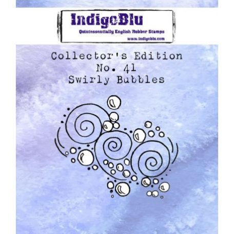 Gumibélyegző , IndigoBlu Rubber Stamps / Collector's No. 41 Swirly Bubbles -  (1 csomag)