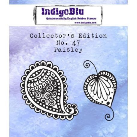 Gumibélyegző , IndigoBlu Rubber Stamps / Collector's No. 47 Paisley -  (1 csomag)