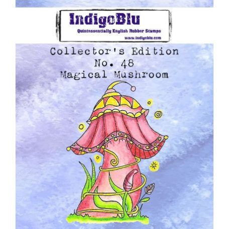 Gumibélyegző , IndigoBlu Rubber Stamps / Collector's No. 48 Magical Mushroom -  (1 csomag)