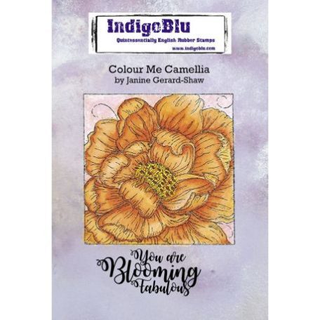 Gumibélyegző , IndigoBlu Rubber Stamps / Colour Me Camellia -  (1 csomag)