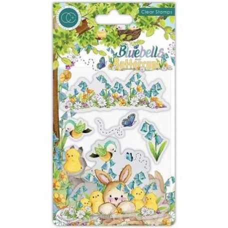 Szilikonbélyegző , Craft Consortium Bluebells and Buttercups / Chicks - Clear Stamps (1 db)