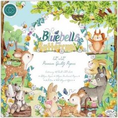   Papírkészlet 12", Craft Consortium Bluebells and Buttercups / PREMIUM PAPER PAD -  (1 csomag)