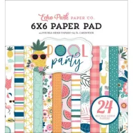   Papírkészlet 6", Echo Park Pool Party / Paper Pads - Kétoldalas (24 lap)