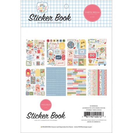Carta Bella Matrica készlet - Summer - Sticker Book (16 ív)