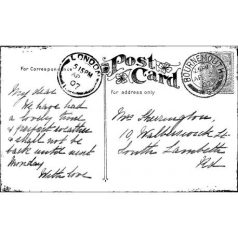   Gumibélyegző , Unmounted Rubber Stamps / A Vintage Postcard - (1 csomag)