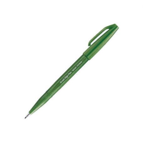 Ecsetfilc , Pentel Touch Sign Pen® Brush Tip / Olive Green (1 db)