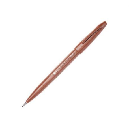 Ecsetfilc , Pentel Touch Sign Pen® Brush Tip / Brown (1 db)