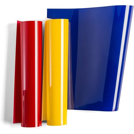 Cricut vasalható fólia készlet 30*30 cm - Piros, Sárga és Kék - Playroom Sampler  - Everyday Iron-On (3 ív)