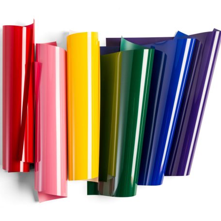 Cricut vasalható fólia készlet 30*30 cm - Szivárvány színek - Rainbow Sampler - Everyday Iron-On (6 ív)