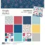 Papírkészlet 12", Simple Stories Stripes + Sparklers / Collection Kit  -  (1 csomag)