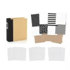 Simple Stories Album készlet 6"x8", SN@P! Binder / Black (1 csomag)