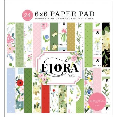 Papírkészlet 6", Carta Bella Flora No.4 / Paper Pads - Kétoldalas (24 lap)