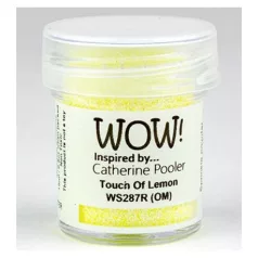   Domborítópor 15ml / Regular, Wow! Embossing Powder / Touch of Lemon - Embossing Glitters (1 db)