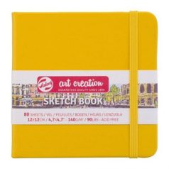   Vázlatfüzet 12x12 cm, Talens Art Creation Sketch Book / Golden Yellow - 80 lap (1 db)