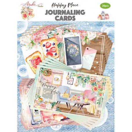 Komment kártya , Memory Place Journaling Cards / Happy Place -  (20 db)