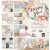 Papírkészlet 12", Memory Place Journaling Cards Paper Pack / Happy Place -  (8 lap)