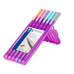   Tűfilc készlet , Pastel colours / Staedtler triplus fineliner -  (6 db)
