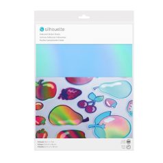   Matrica lapok - Fémesen színjátszós A4, Sticker Sheets - Iridescent / Silhouette materials (8 ív)