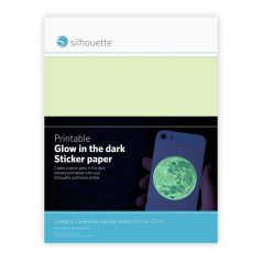   Matrica lapok - Sötétben világító A4, Sticker Sheets - Glow-in-the-Dark / Silhouette materials (2 ív)