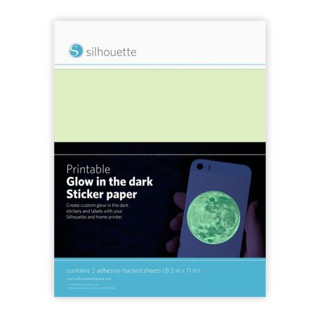 Matrica lapok - Sötétben világító A4, Sticker Sheets - Glow-in-the-Dark / Silhouette materials (2 ív)