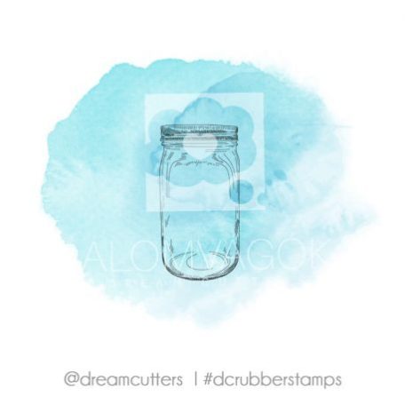 Gumibélyegző , Small Jar / DC Rubber stamp City - Befőttes üveg  (1 db)